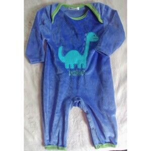 jumpsuit 6 to 9 month Boys Rumble Tumble dinosaur one piece microfiber outfit